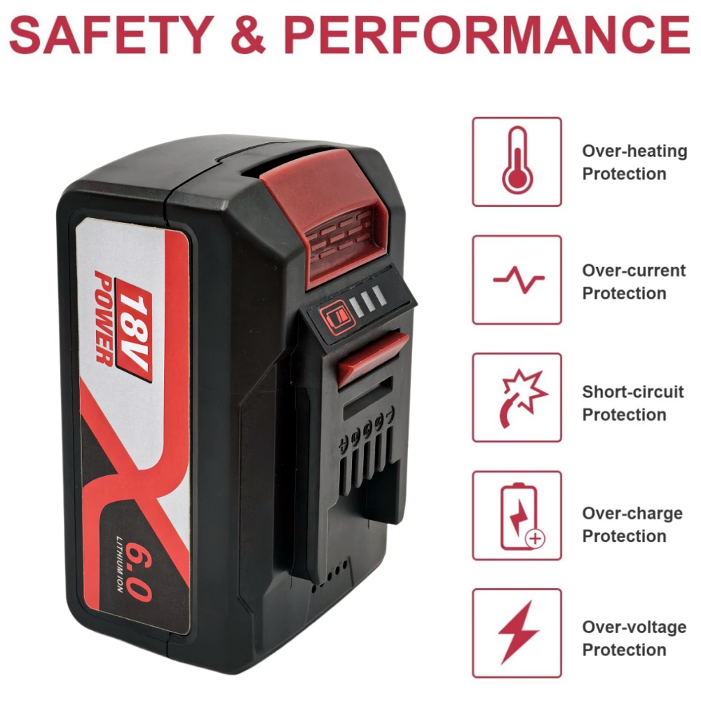 Power Xchange Tools - EINHELL EIN18C2 6Ah 교체용 배터리 리튬