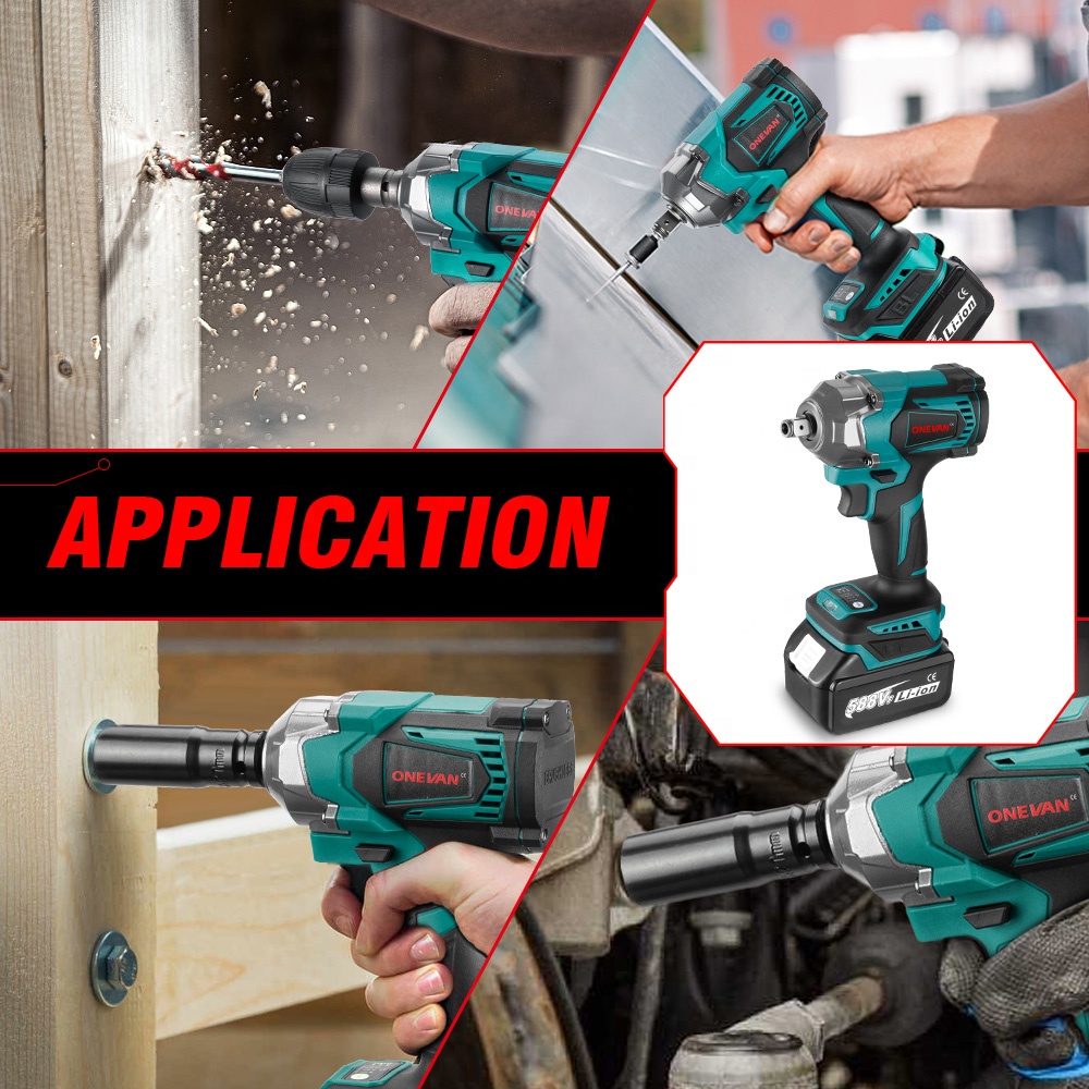 Power Tools Electrical - 1200N.m 토크 브러시리스 전기 임팩트 렌치